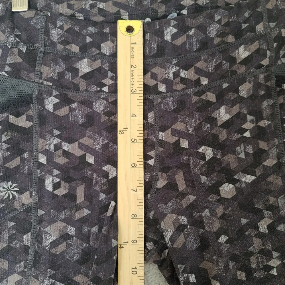 Athleta Leggings Womens Small Full Length Be Free Mesh Geometric Yoga 138462